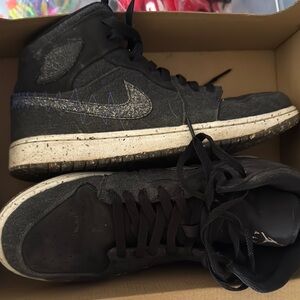 Jordan Black and Gray Sneakers